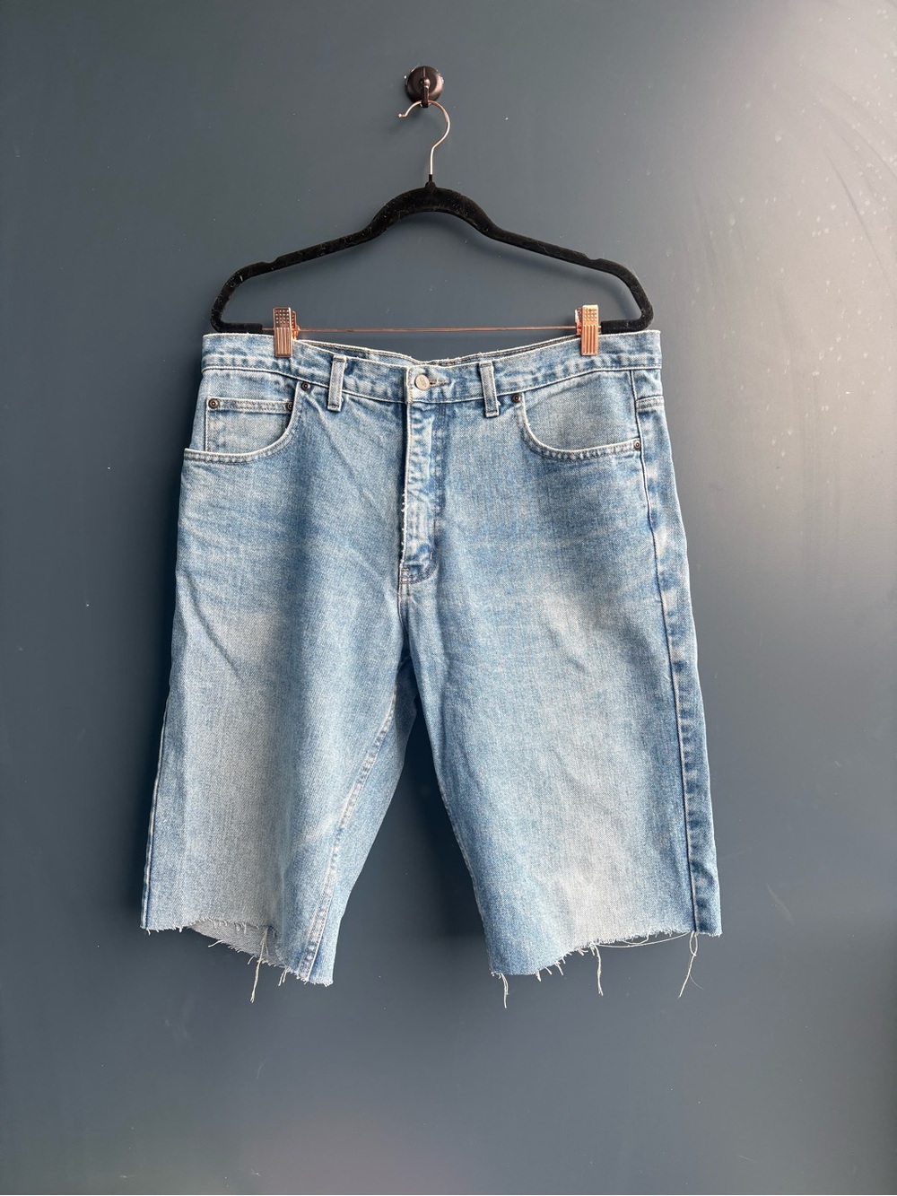 Light Blue Denim Cut-Off Men’s Shorts/ Jorts